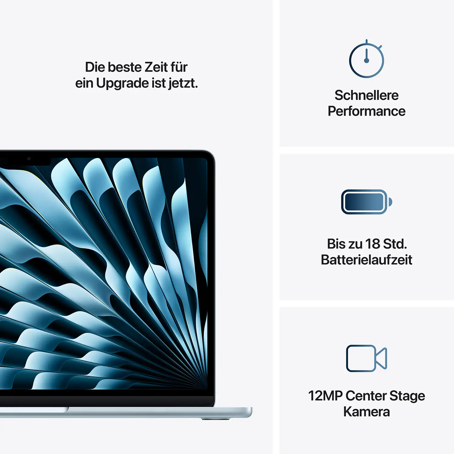 Produktbild: Macbook air 13 inch m4 sky blau bild position 10