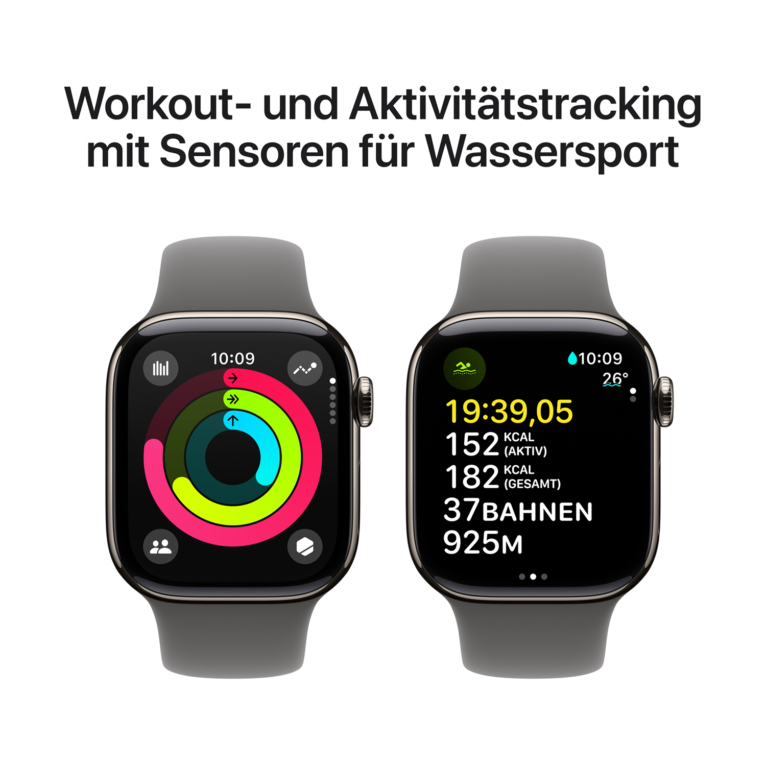 Produktbild: Apple watch series 10 42mm lte natur titanium sport band stone grau bild position 4