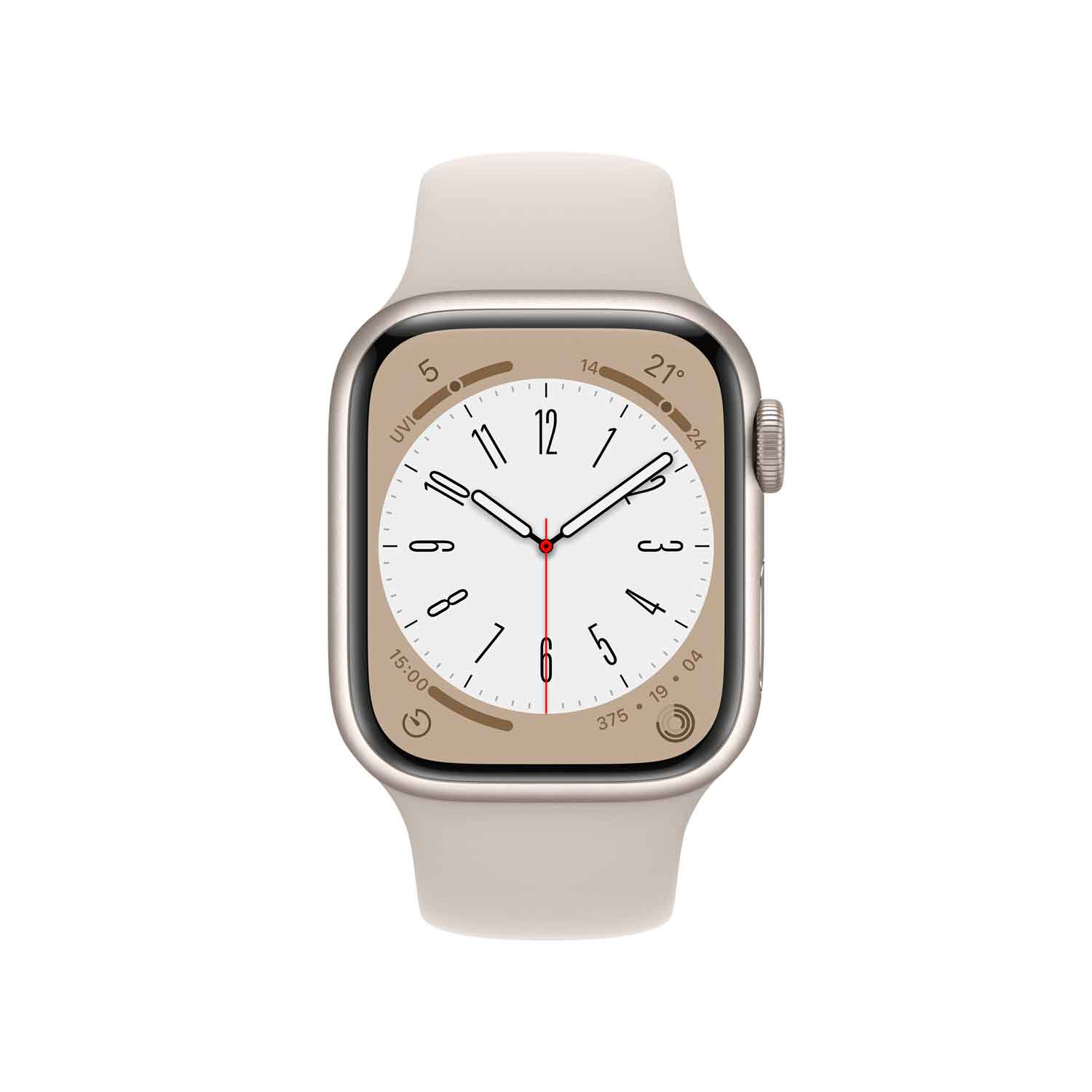Apple Watch S8 Aluminium 41mm Polarstern (Sportarmband polarstern)