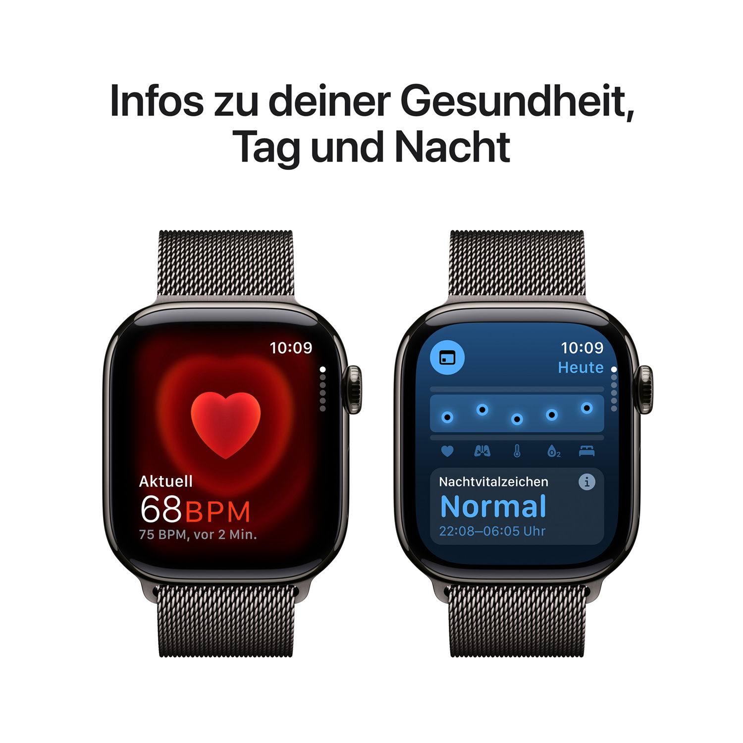 Produktbild: Apple watch series 10 42mm lte slate titanium milanese loop slate bild position 5