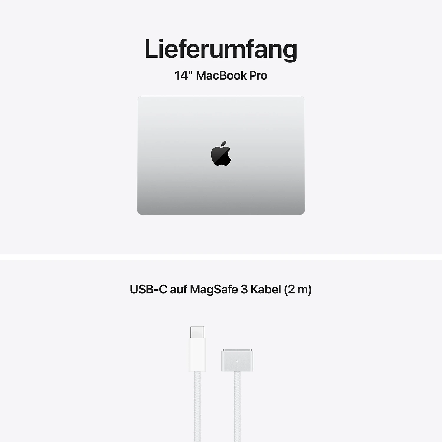 Apple MacBook Pro 14'' M5 Max 18-Core CPU  32-Core GPU - 2TB - 36GB Silber - 2026 - Kein Netzteil 