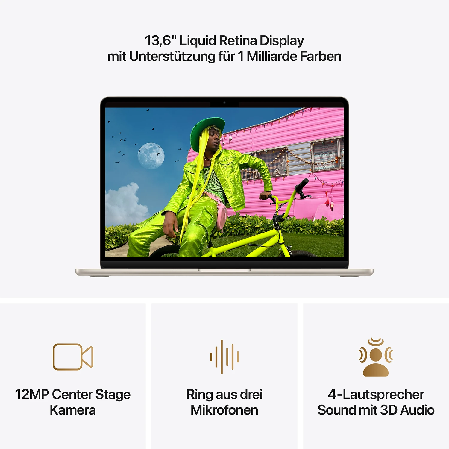 Macbook Air 13'' M5  10-Core CPU  10-Core GPU - 16 GB - 1 TB SSD - Polarstern - 2026