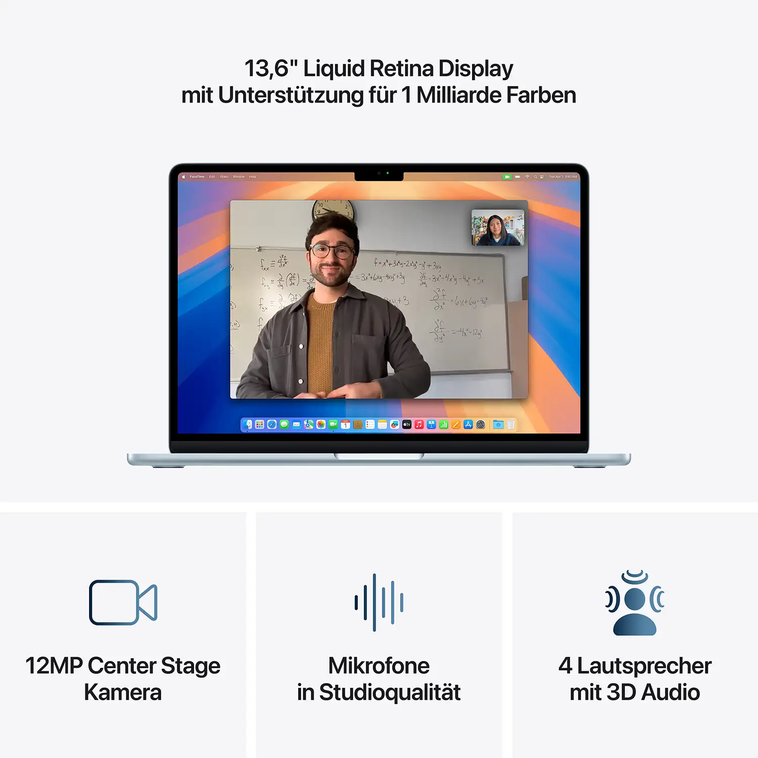 Produktbild: Macbook air 13 inch m4 sky blau bild position 5