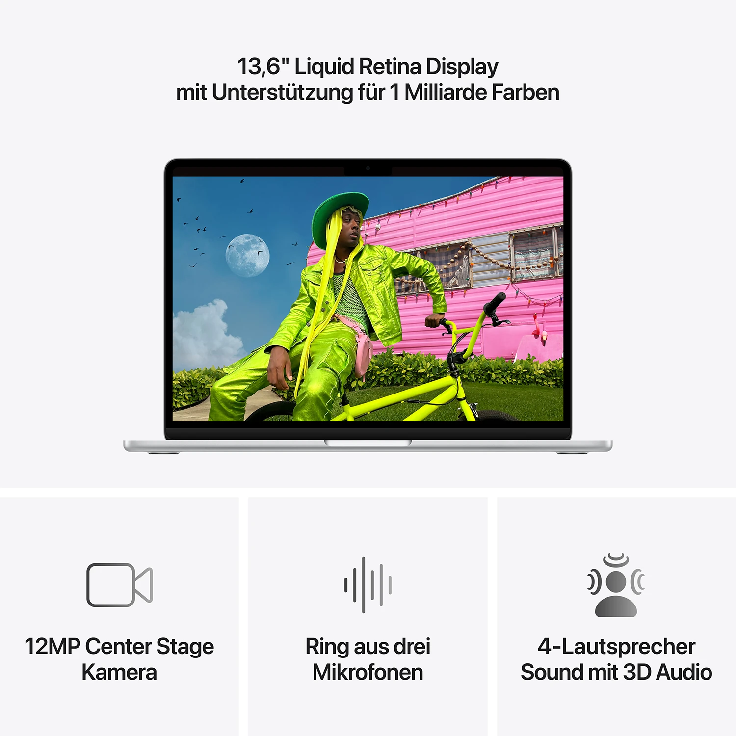 Macbook Air 13'' M5  10-Core CPU  10-Core GPU - 24 GB - 1 TB SSD - Silber - 2026