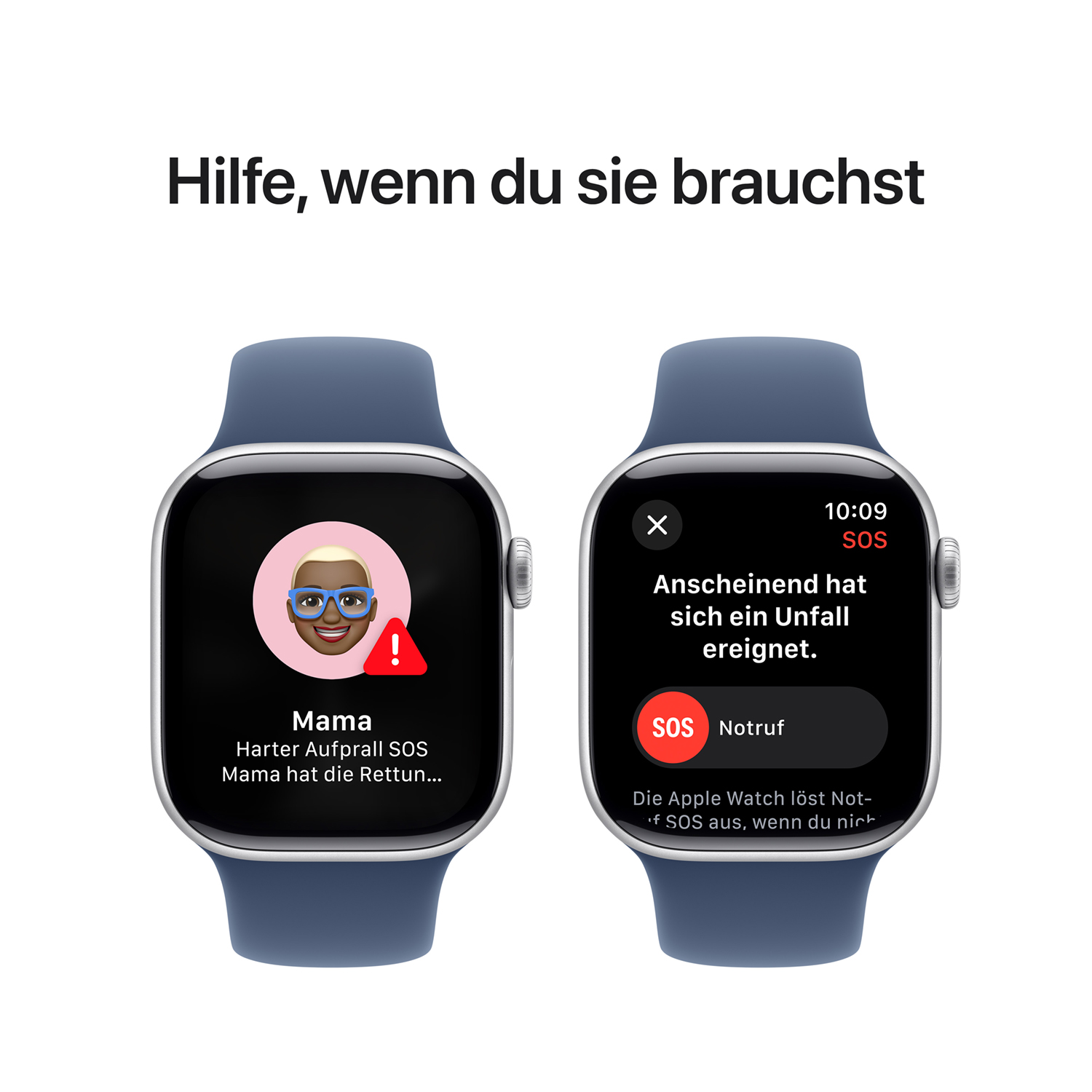 Produktbild: Apple watch series 10 42mm lte silber aluminum sport band denim bild position 6