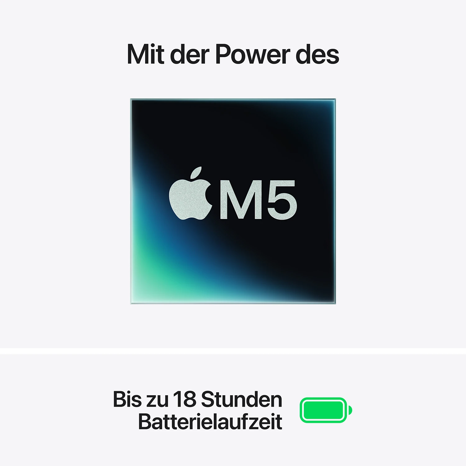 Macbook Air 15“ M5  10-Core CPU  10-Core GPU - 16 GB - 512 GB SSD - Silber - 2026