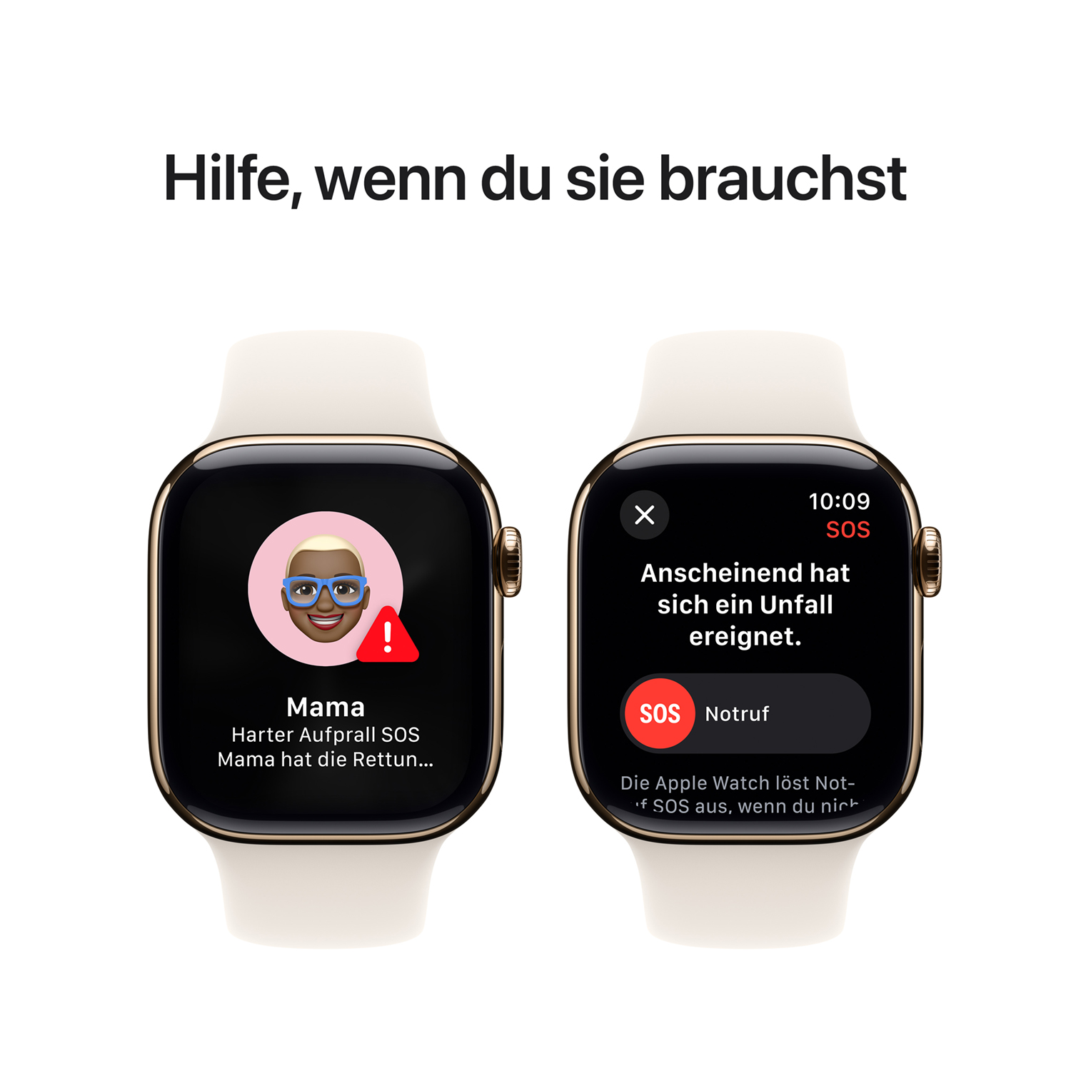 Produktbild: Apple watch series 10 42mm lte gold titanium sport band polarstern bild position 6
