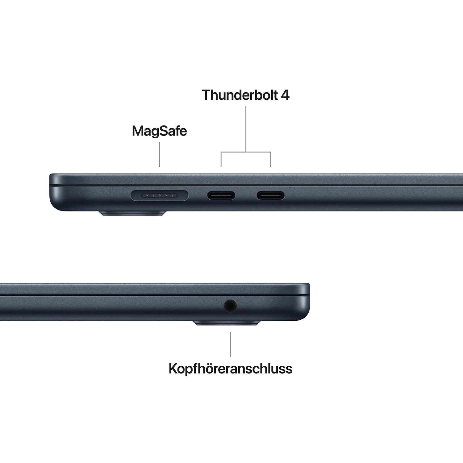 Macbook Air 15“ M5  10-Core CPU  10-Core GPU - 16 GB - 512 GB SSD - Mitternacht - 2026