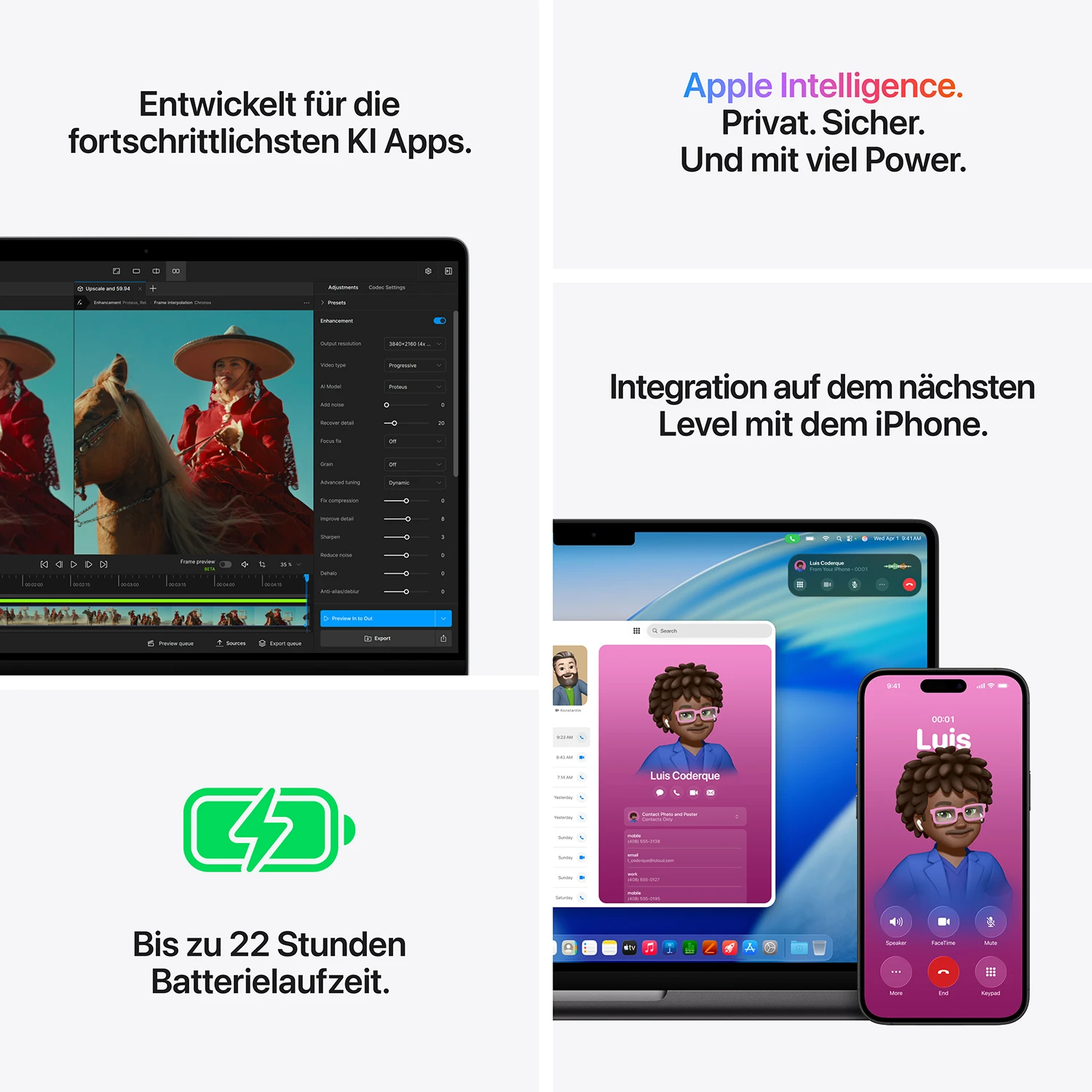Apple MacBook Pro 14'' M5 Pro 18-Core CPU  20-Core GPU - 2TB - 24GB Silber - 2026 - Kein Netzteil 