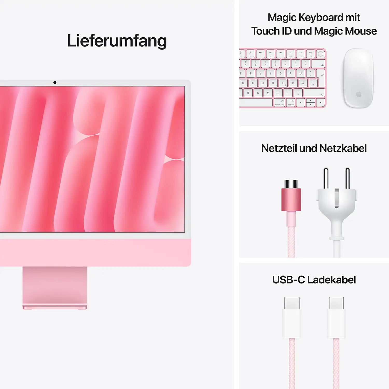 Produktbild: Imac m4 pro chip 4 port 24 in rosa bild position 9