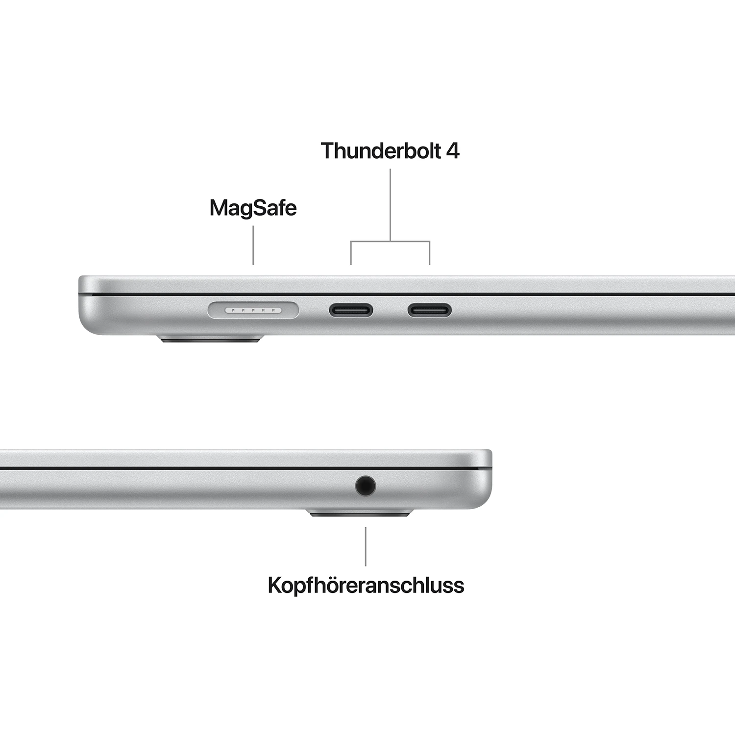 Macbook Air 15“ M5  10-Core CPU  10-Core GPU - 16 GB - 512 GB SSD - Silber - 2026