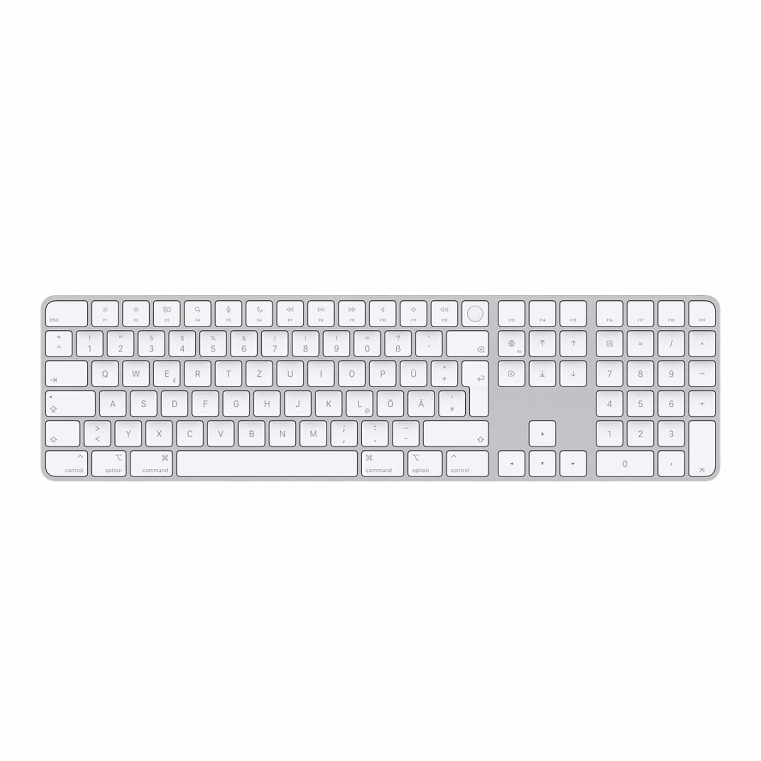 Magic Keyboard mit Touch ID und Ziffernblock für Mac Modelle mit Apple Chip – Deutsch