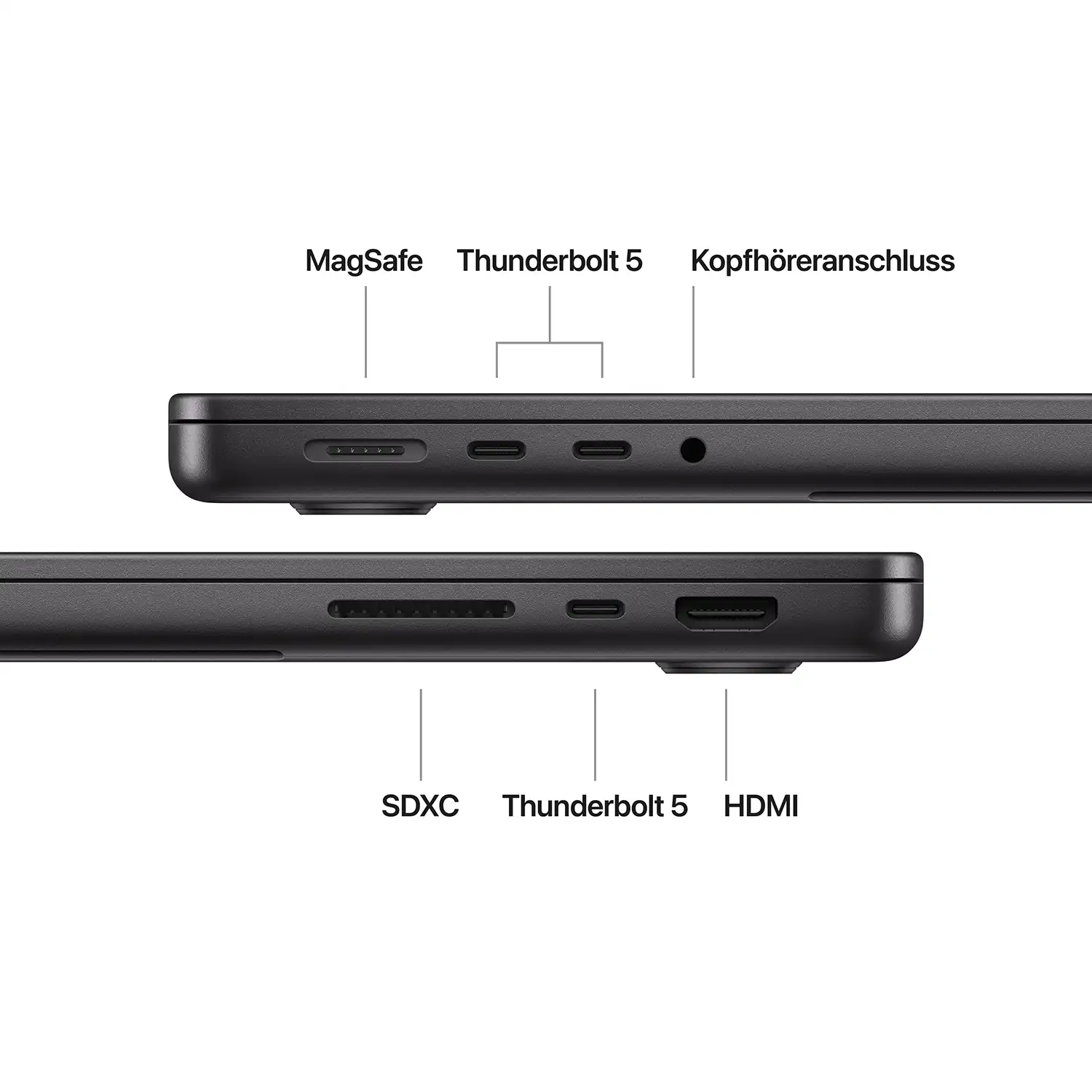 Produktbild: Macbook pro 14 inch m4 pro or max chip space schwarz bild position 7