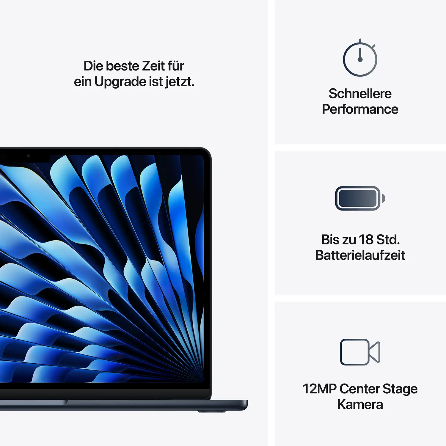 Produktbild: Macbook air 13 inch m4 mitternacht bild position 10