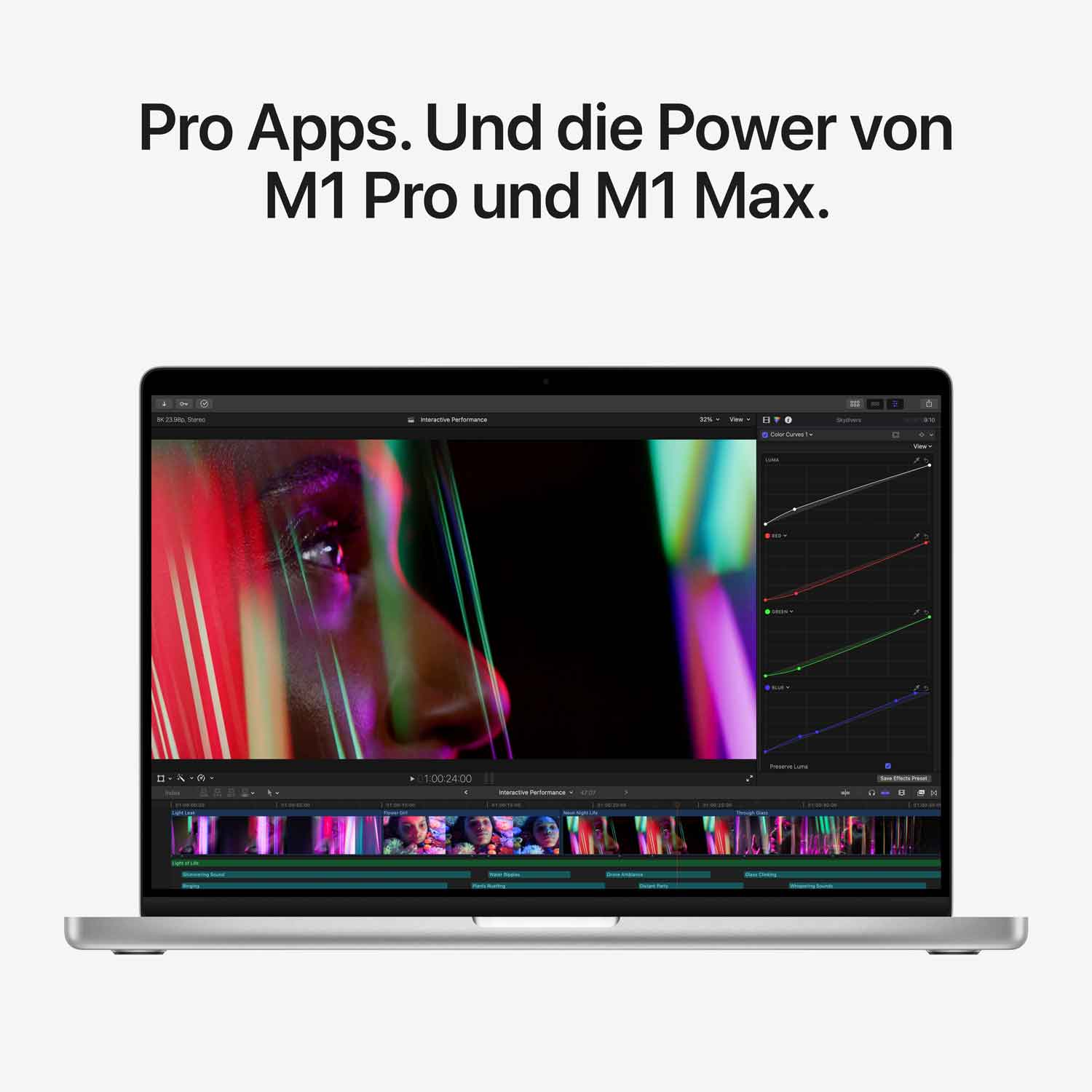Apple MacBook Pro 16'' M1 Pro 10-Core 512GB 16GB silber - 2021