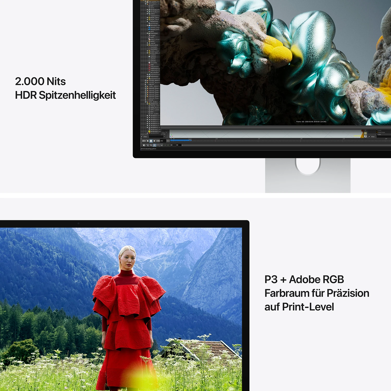 Apple Studio Display XDR Standardglas -  Neigungs- und höhenverstellbarer Standfuß  - 2026