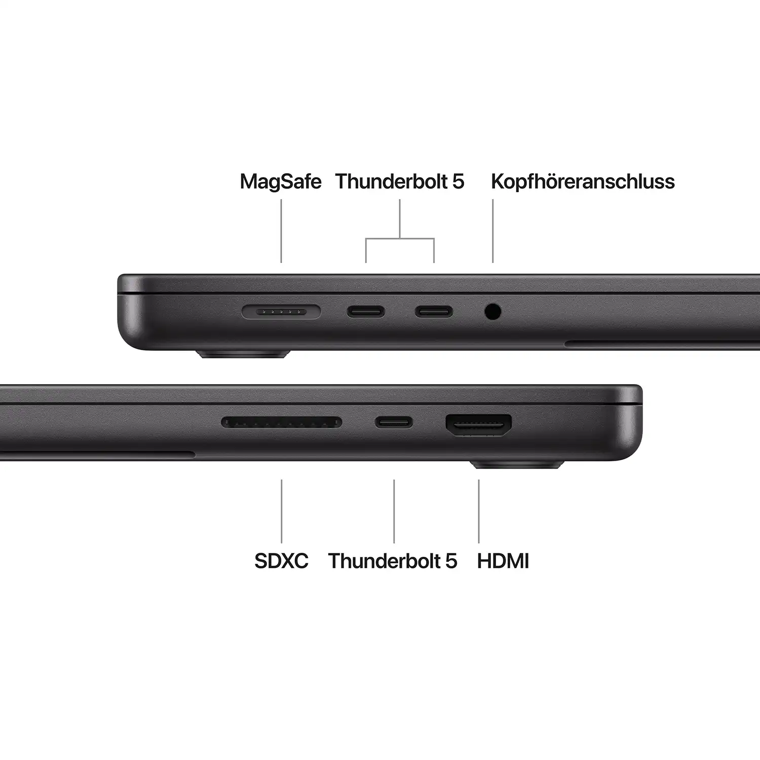 Produktbild: Macbook pro 16 inch m4 pro or max chip space schwarz bild position 7