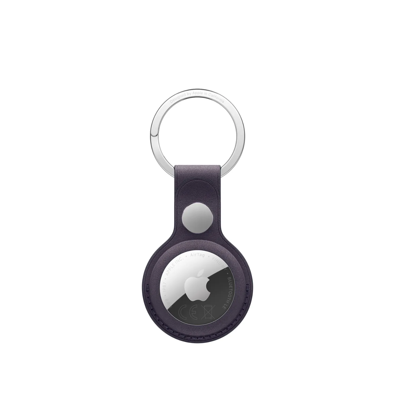 Apple AirTag Schlüsselanhänger aus Feingewebe (mitternachtsviolett)