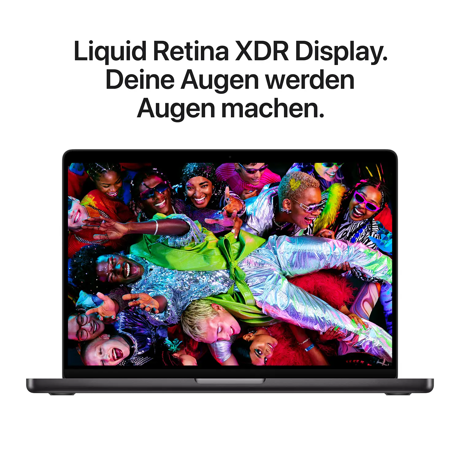 14" MacBook Pro in der Farbe space schwarz