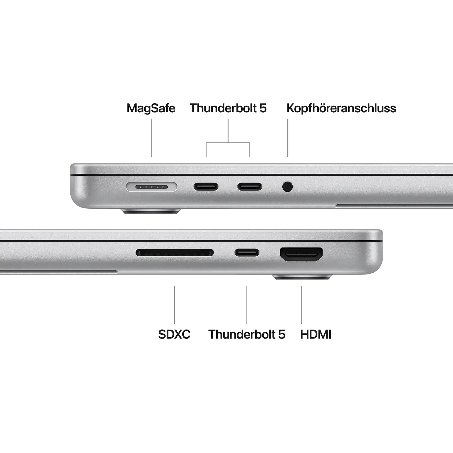 Produktbild: Macbook pro 14 inch m4 pro or max chip silber bild position 7
