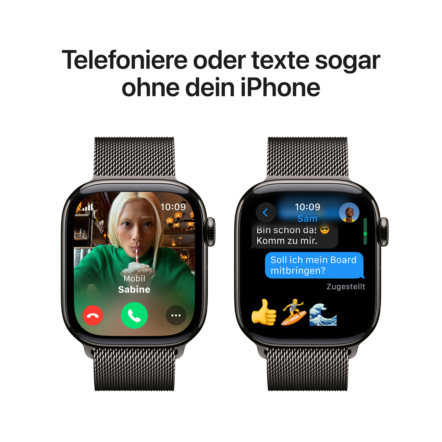 Produktbild: Apple watch series 10 42mm lte slate titanium milanese loop slate bild position 7