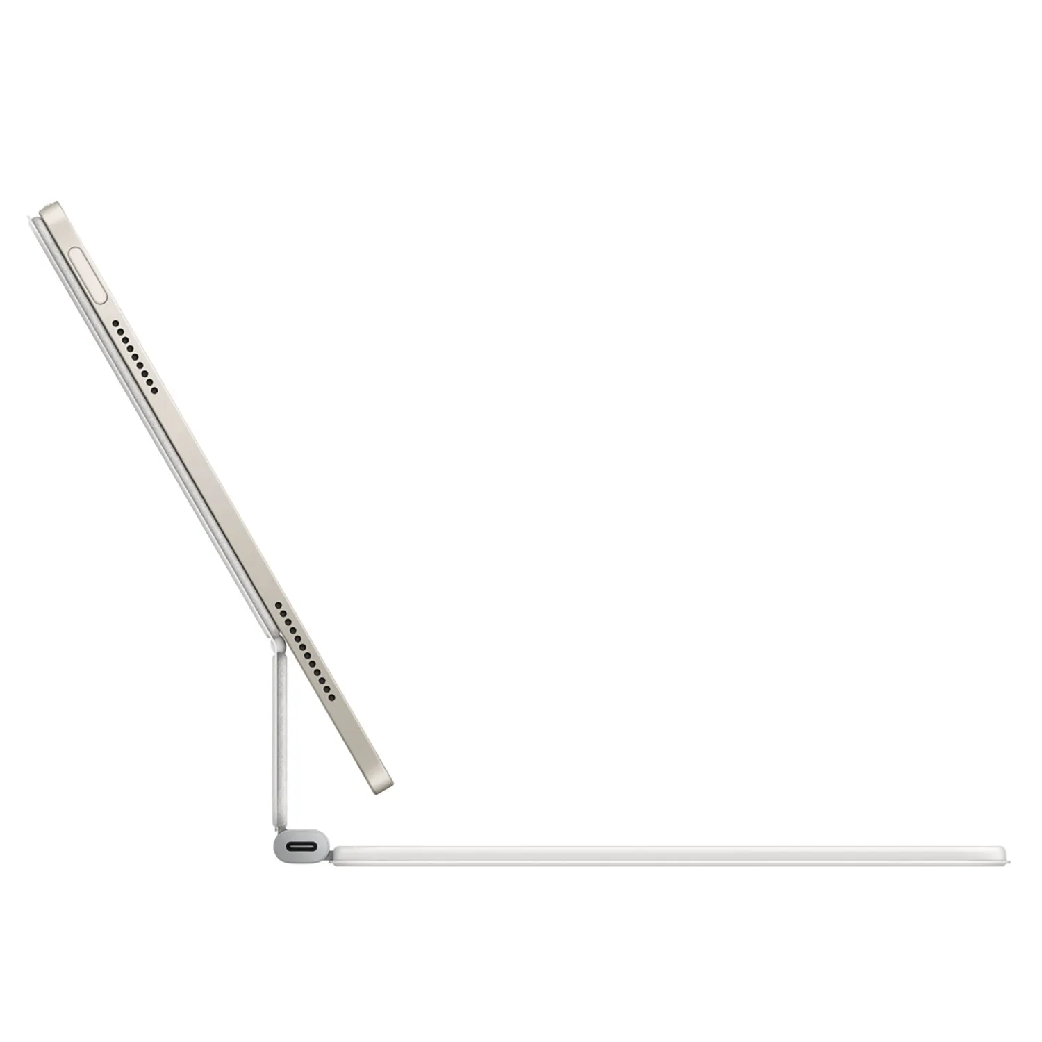 Produktbild Apple Magic Keyboard iPad 11 M3 weiß Seitenansicht