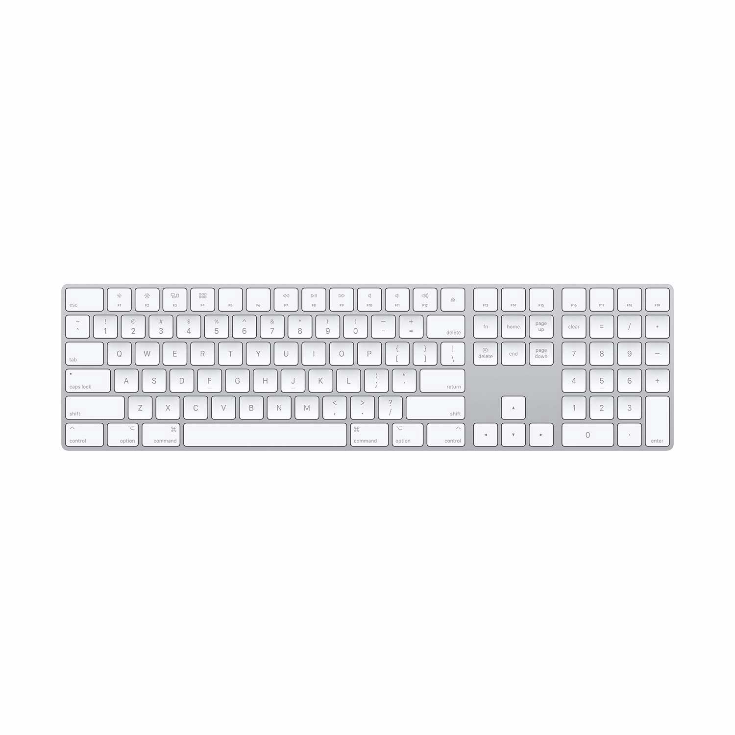 Apple Magic Keyboard mit Ziffernblock (DE) silber