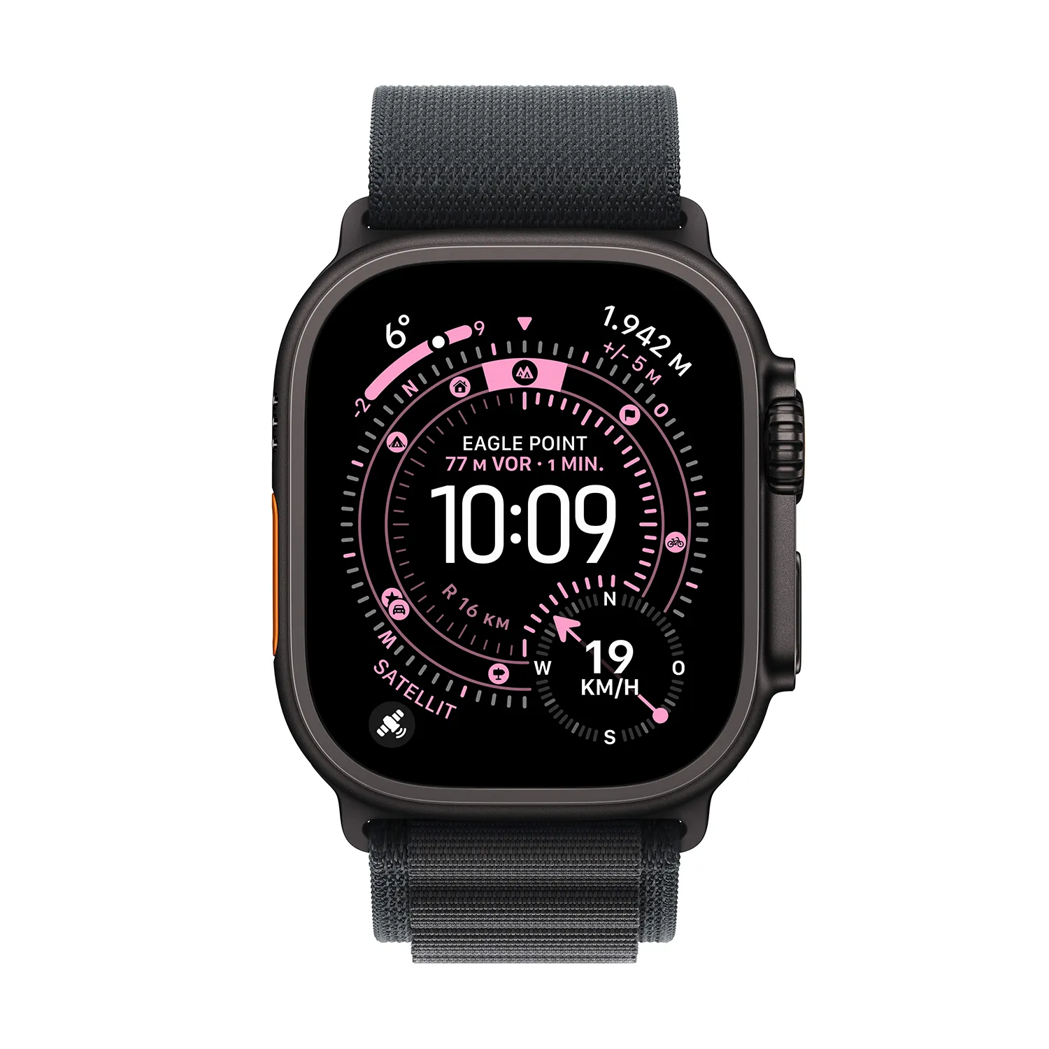 Produktbild Apple Watch Ultra 3 Alpine Loop Black Frontansicht