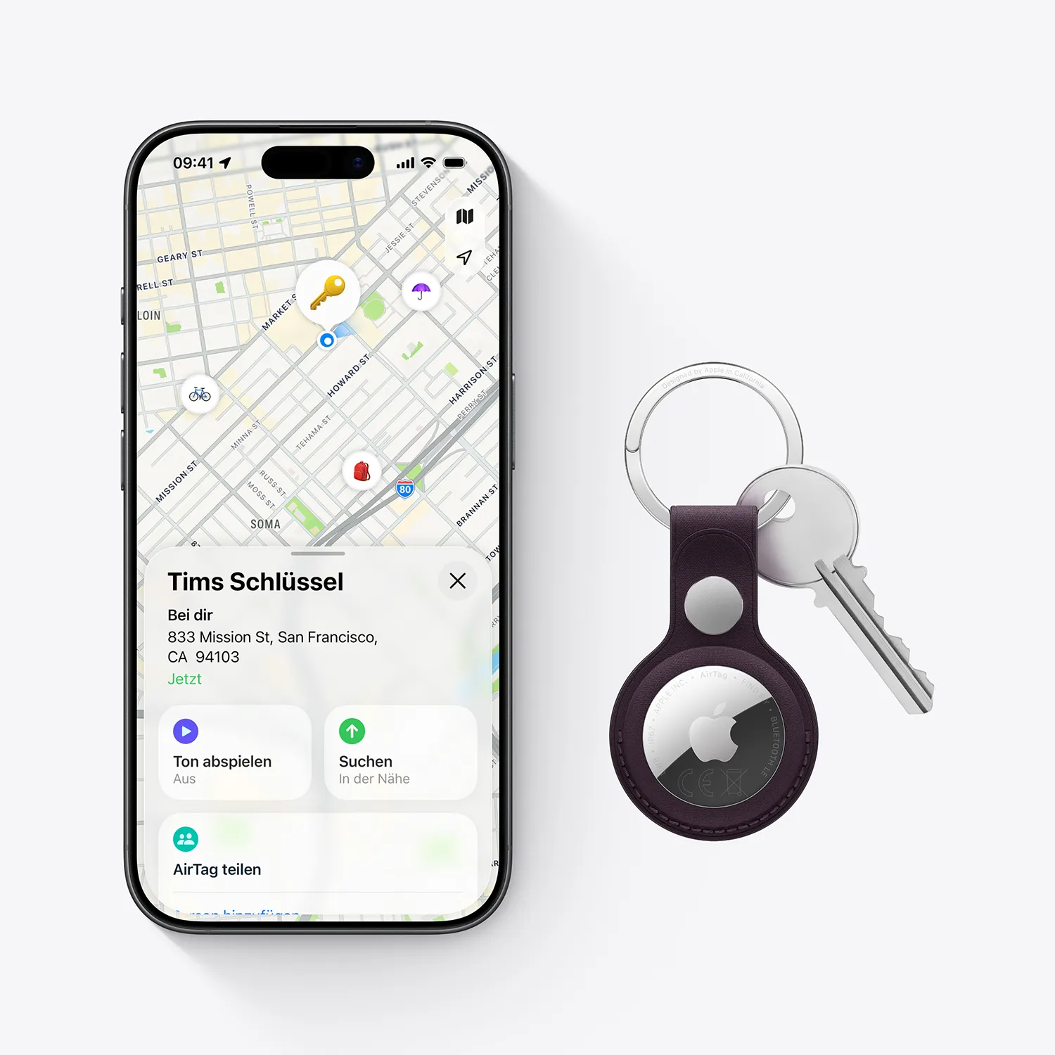 Apple Airtag 1er- Pack - 2. Gen.