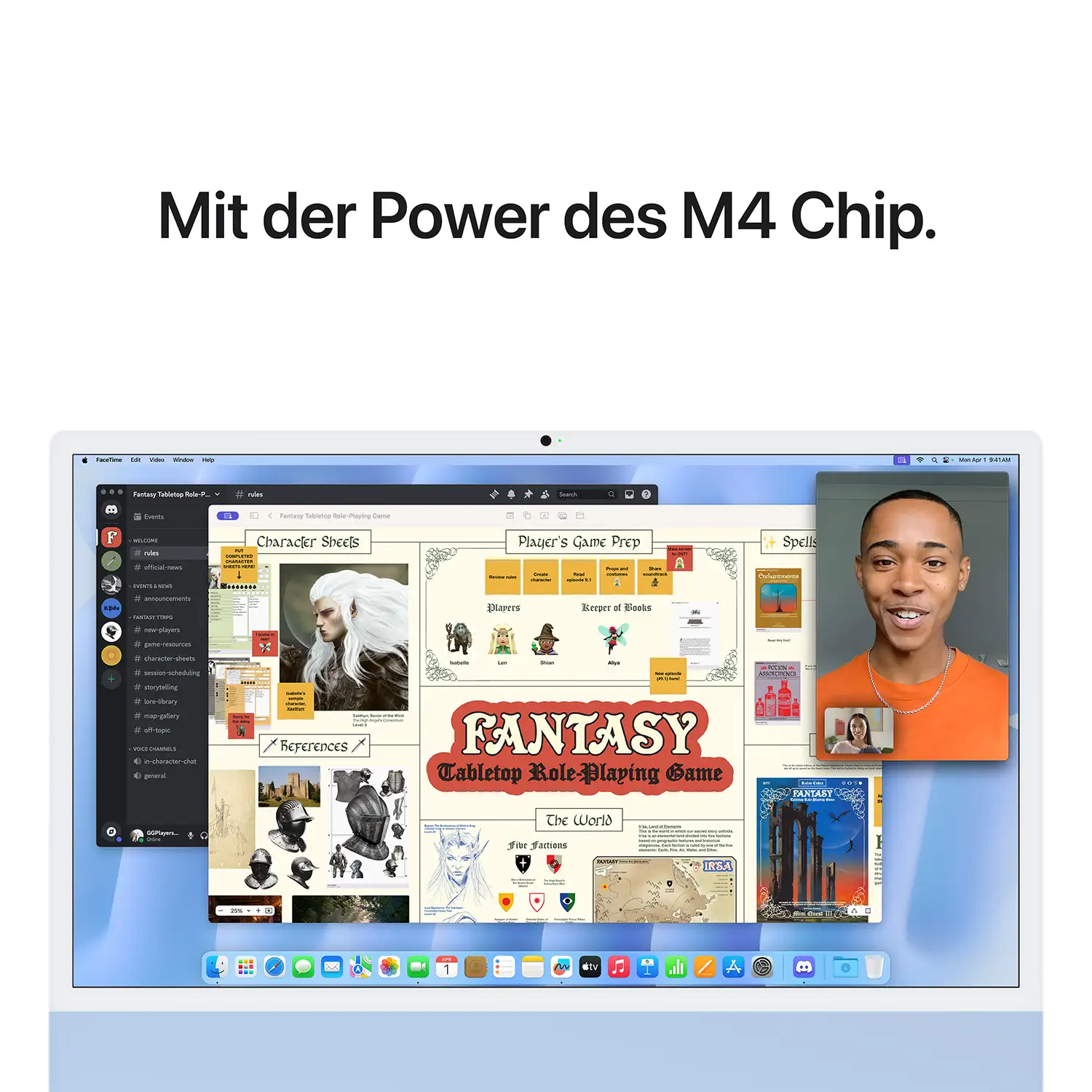 Produktbild: Imac m4 pro chip 4 port 24 in blau bild position 6
