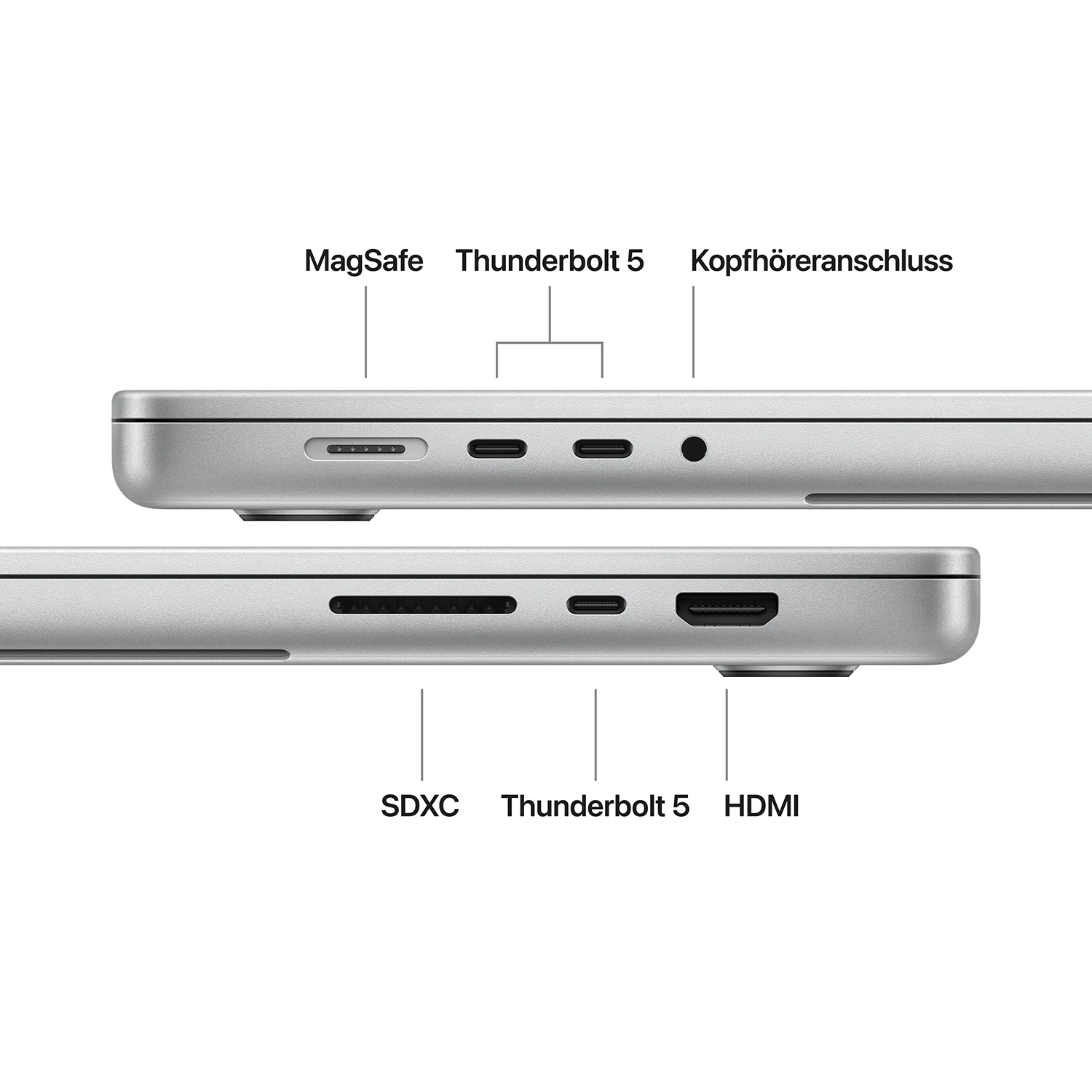 Apple MacBook Pro 16'' M5 Pro 18-Core CPU  20-Core GPU - 1TB - 24GB Silber - 2026 - Kein Netzteil