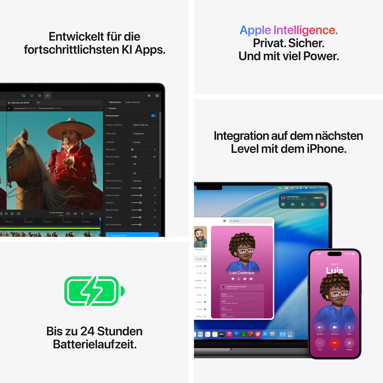 Apple MacBook Pro 16'' M5 Pro 18-Core CPU  20-Core GPU - 1TB - 24GB Space Schwarz - 2026 - Kein Netzteil