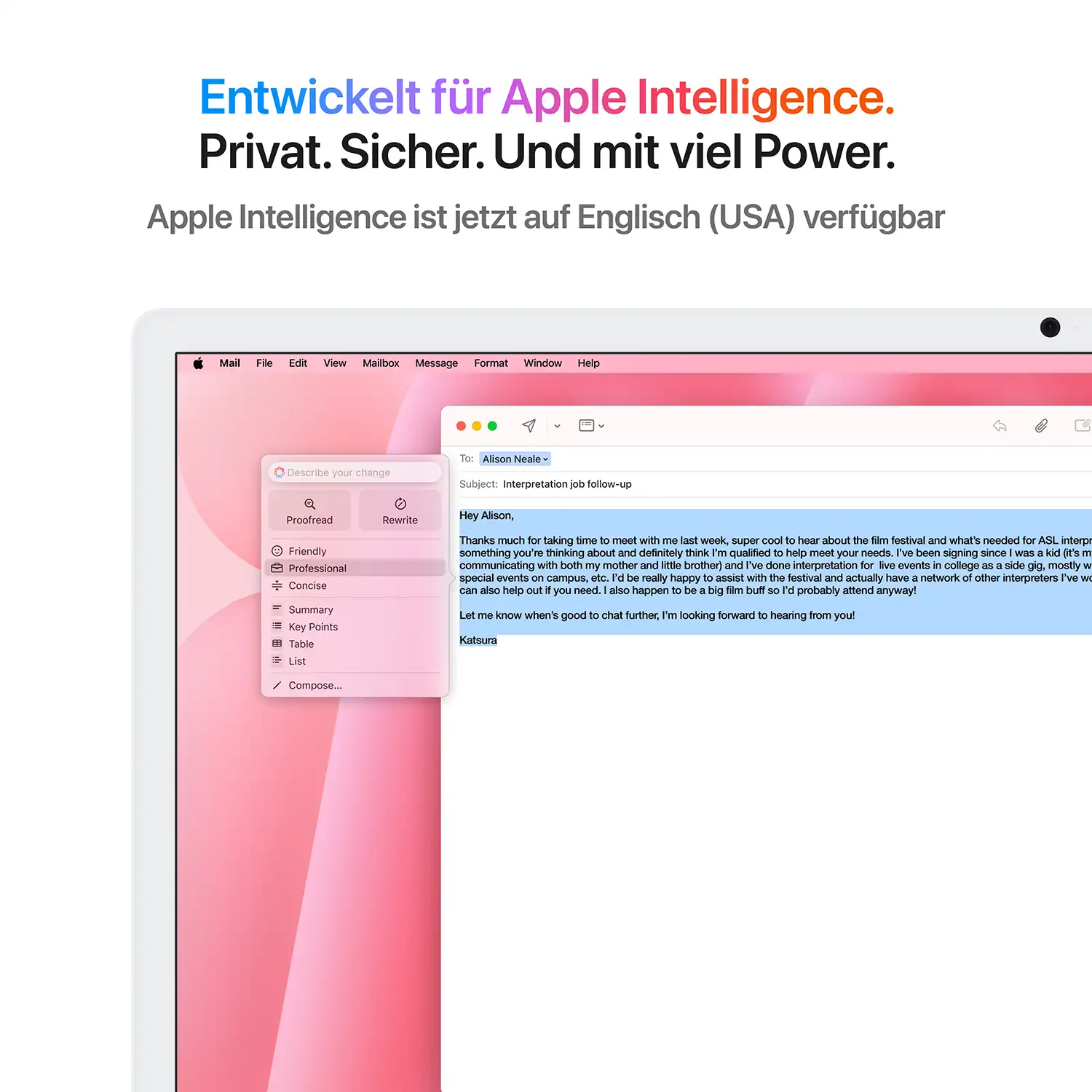 Produktbild: Imac m4 pro chip 4 port 24 in rosa bild position 5