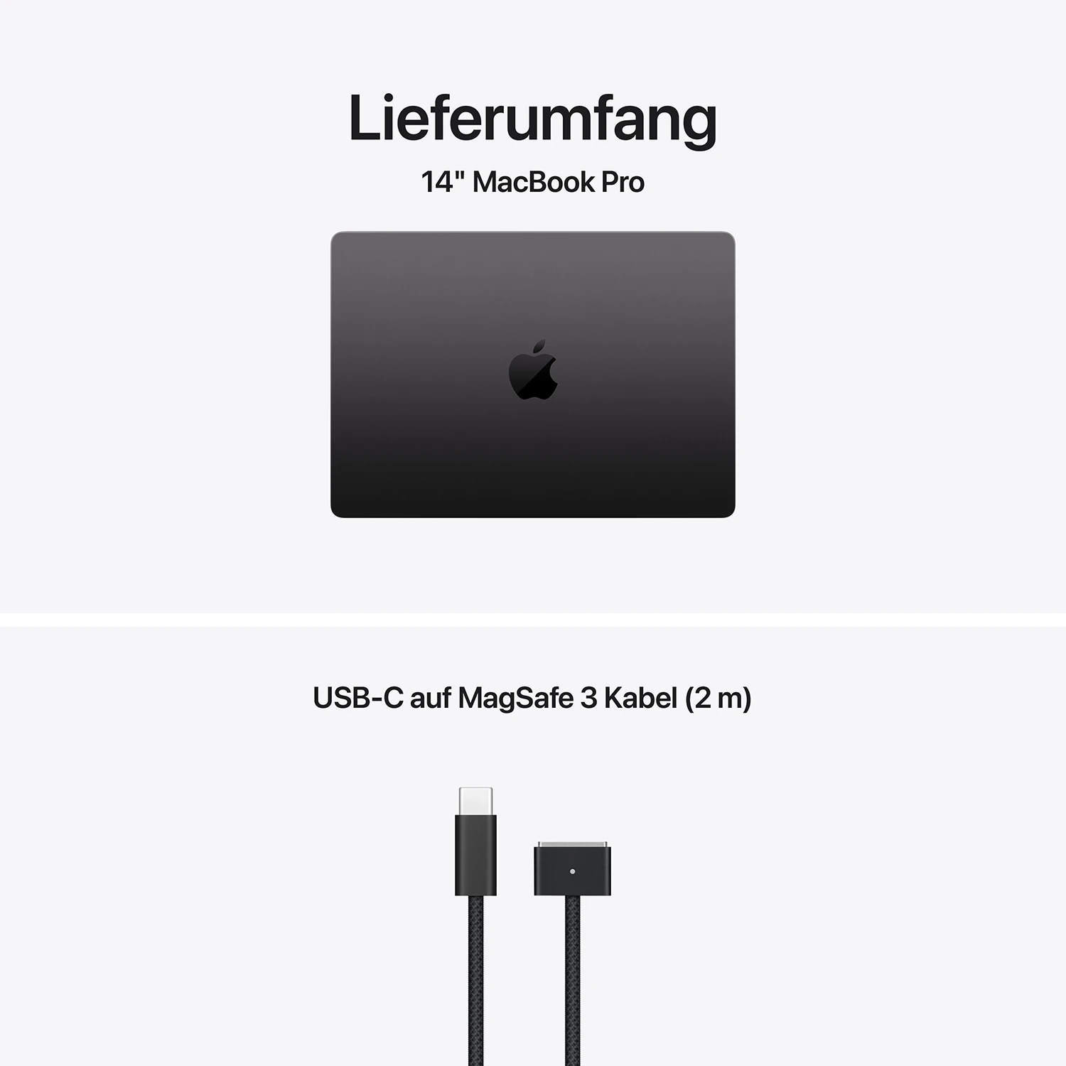 Apple MacBook Pro 14'' M5 Pro 15-Core CPU  16-Core GPU - 1TB - 24GB Space Schwarz - 2026 - Kein Netzteil 