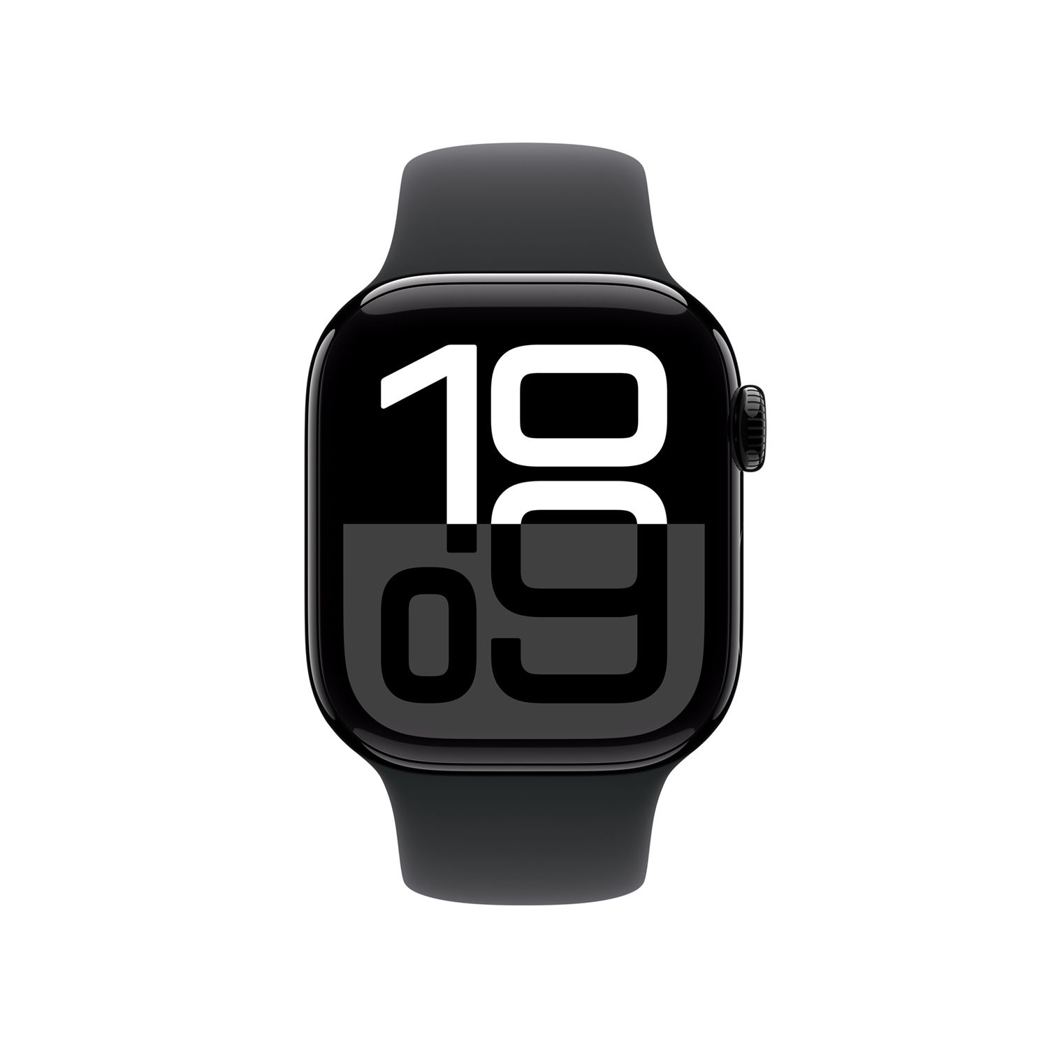 Produktbild: Apple watch series 10 42mm gps jet schwarz aluminum sport band schwarz bild position 2 1920x1920