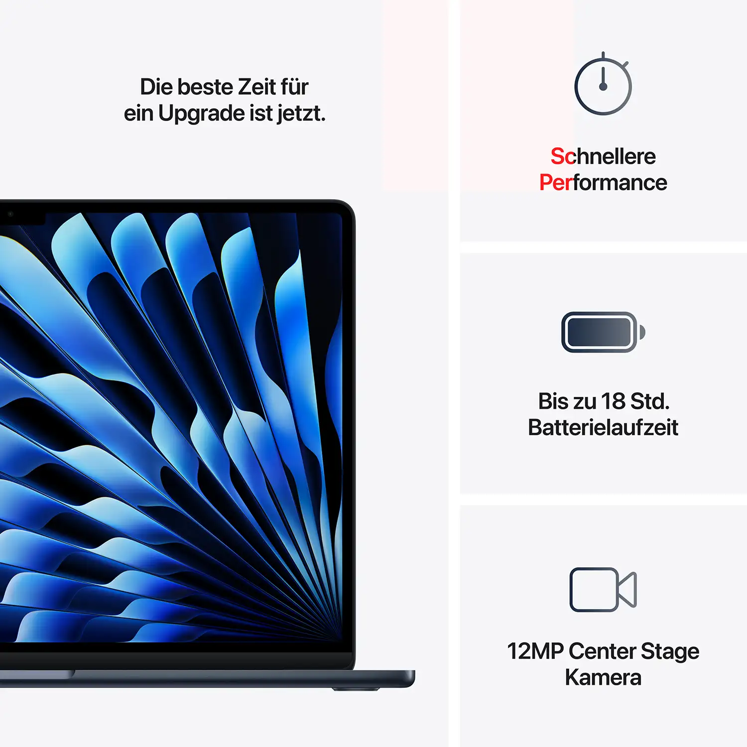 Produktbild: Macbook air 15 inch m4 mitternacht bild position 10