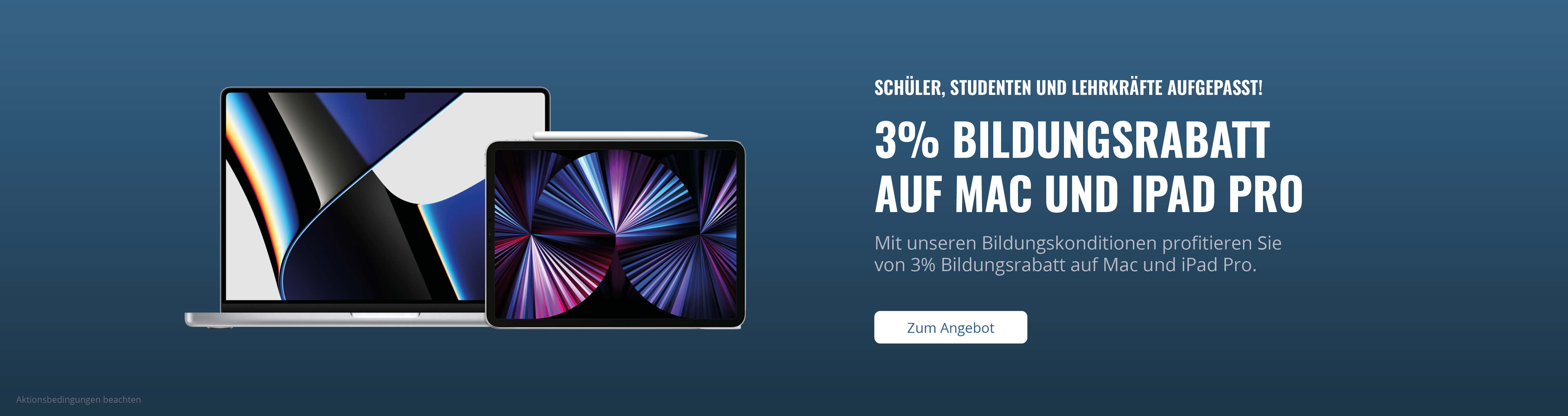 3% Education Rabatt