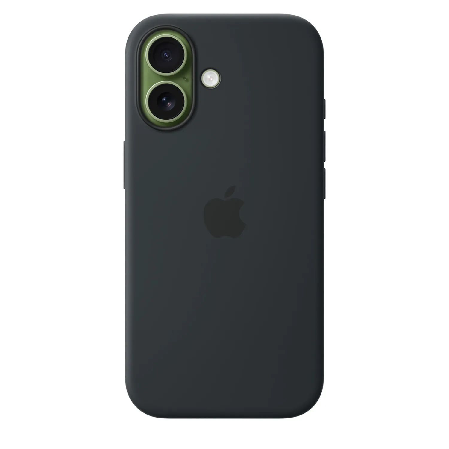 Apple Silikon Case iPhone 17 mit MagSafe (schwarz)