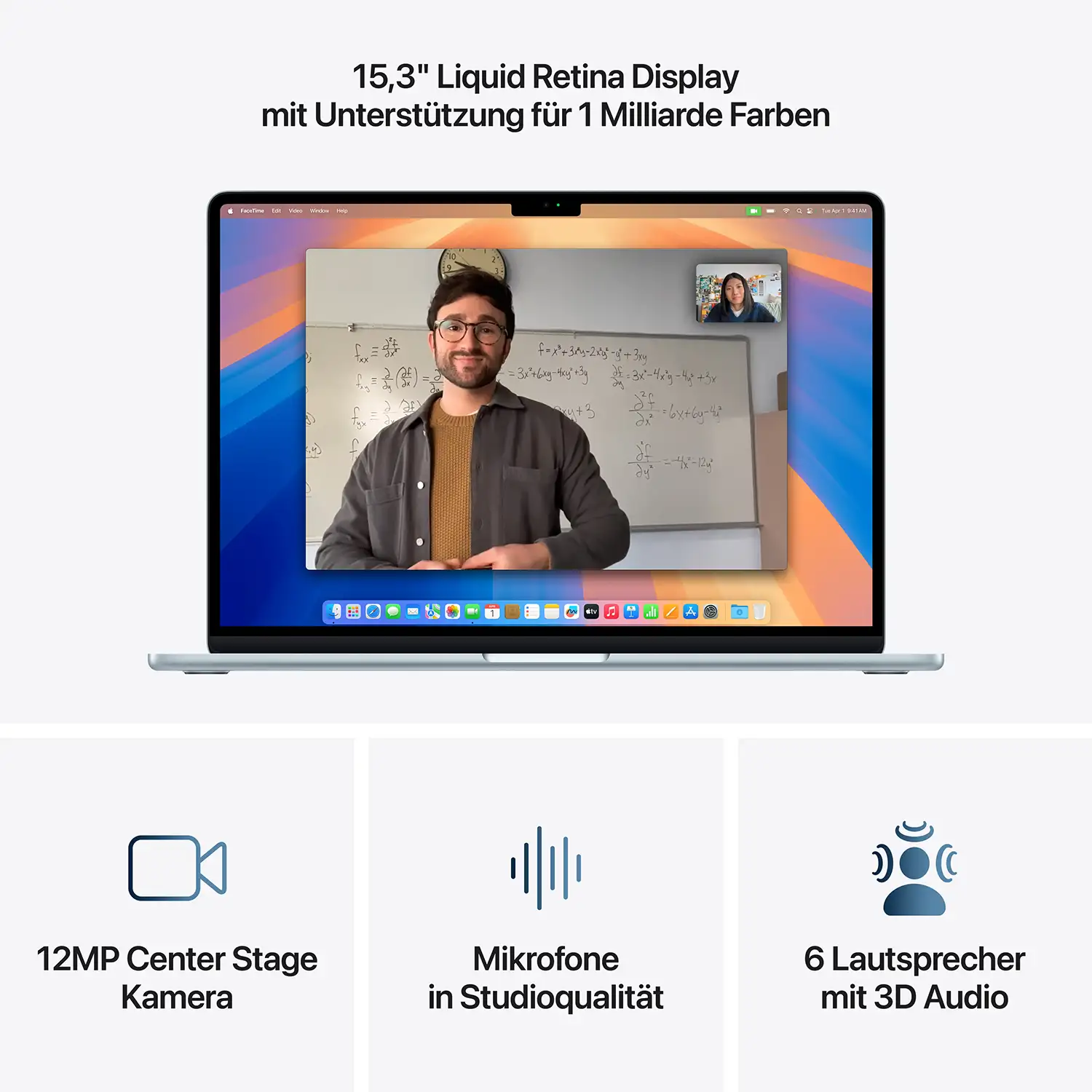 Produktbild: Macbook air 15 inch m4 sky blau bild position 5