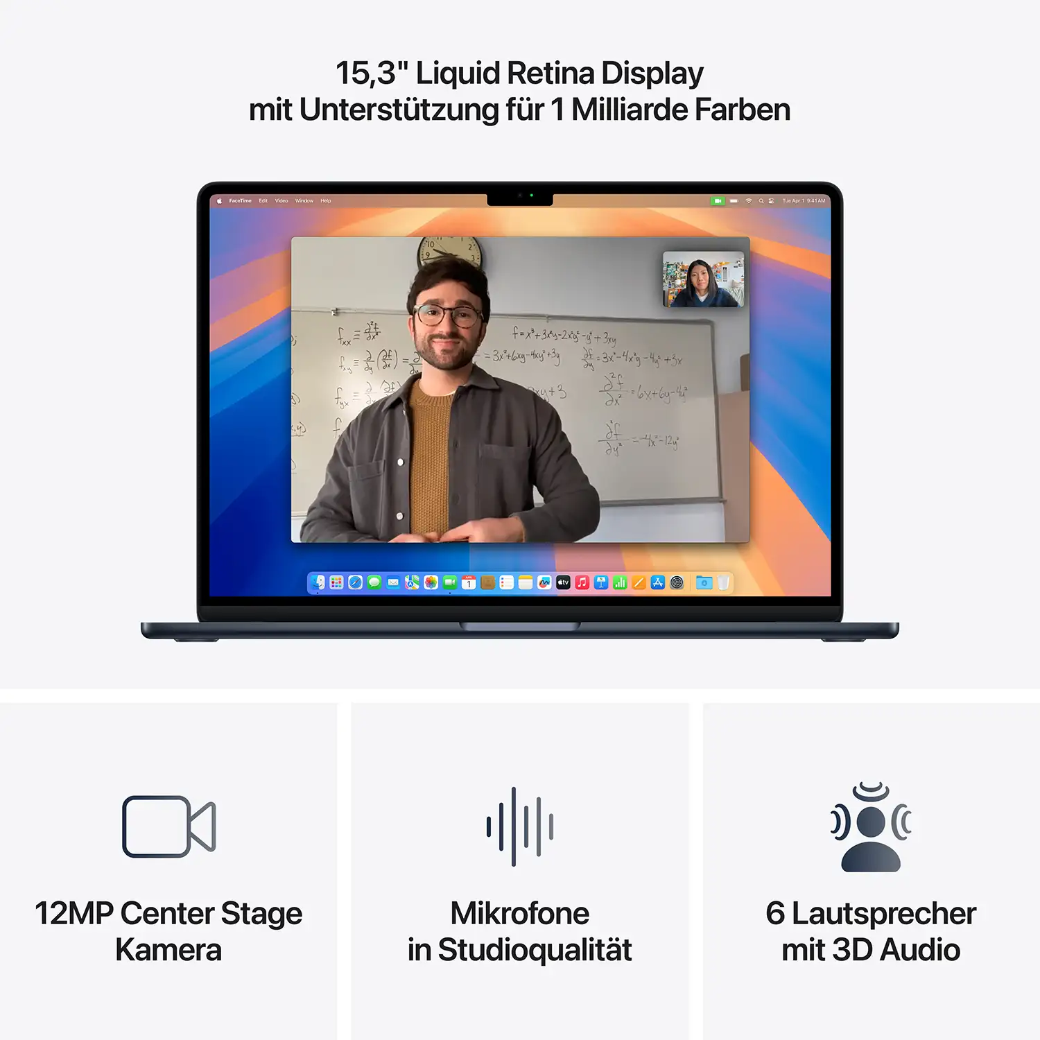 Produktbild: Macbook air 15 inch m4 mitternacht bild position 5