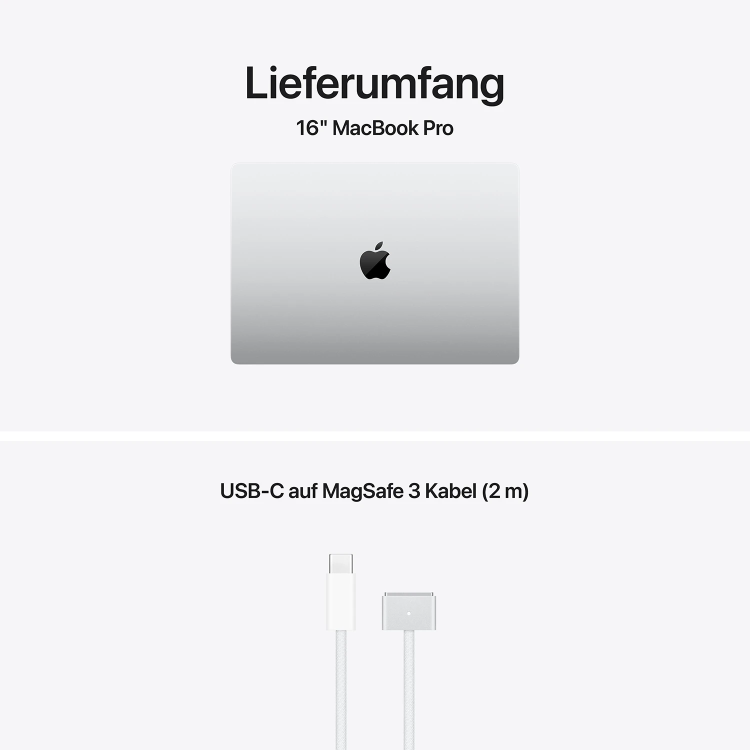 Apple MacBook Pro 16'' M5 Max 18-Core CPU  32-Core GPU - 2TB - 36GB Silber - 2026 - Kein Netzteil